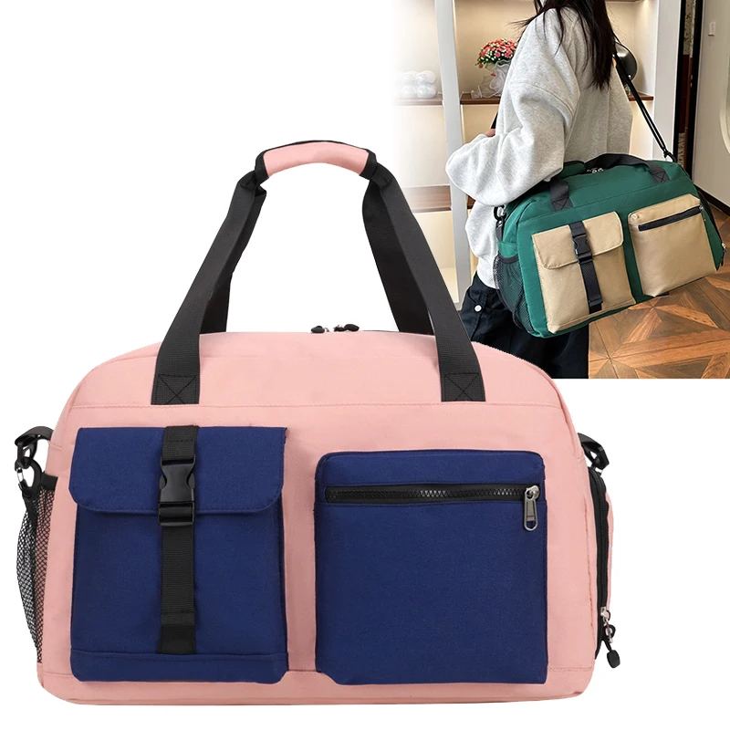 Saco de yoga grande capacidade esportes fitness packs expansível bolsa viagem curta viagem duffel leve sacos armazenamento bagagem