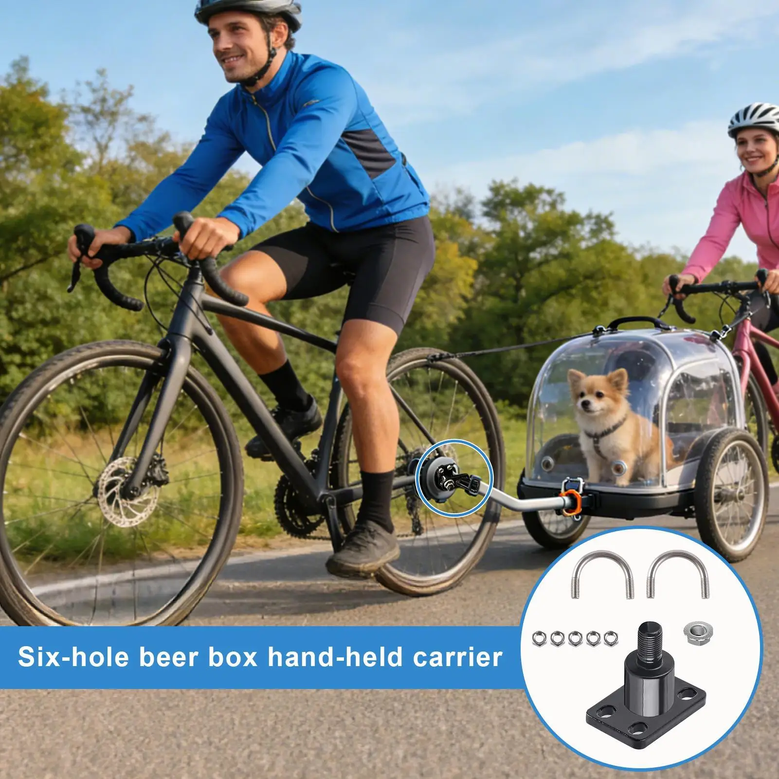 For 2 pcs Childrens Trailers and Most Bicycles Bike Trailer Attachment Coupler Bicycle Trailer Hitch Bike Cargo Trailer Coupler