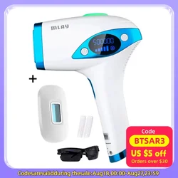 Mlay T4 Laser Hair Removal Handset Device Epilator ICE Cooling IPL Laser Hair Removal Machie Face Bikini Home Body Laser Shaving