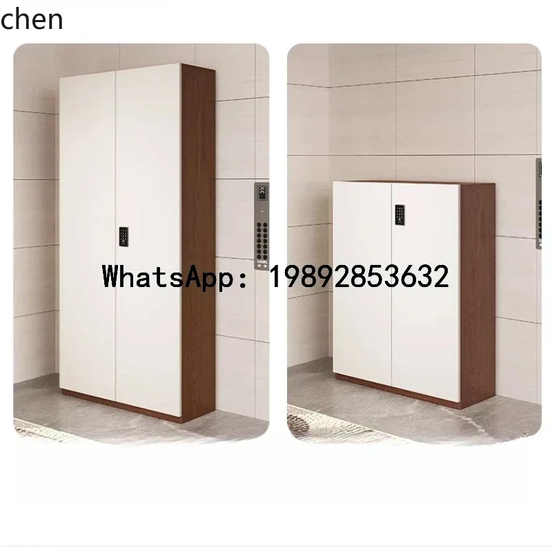 AA  shoe cabinet household password lock outside the door shoe cabinet locker integrated large capacity