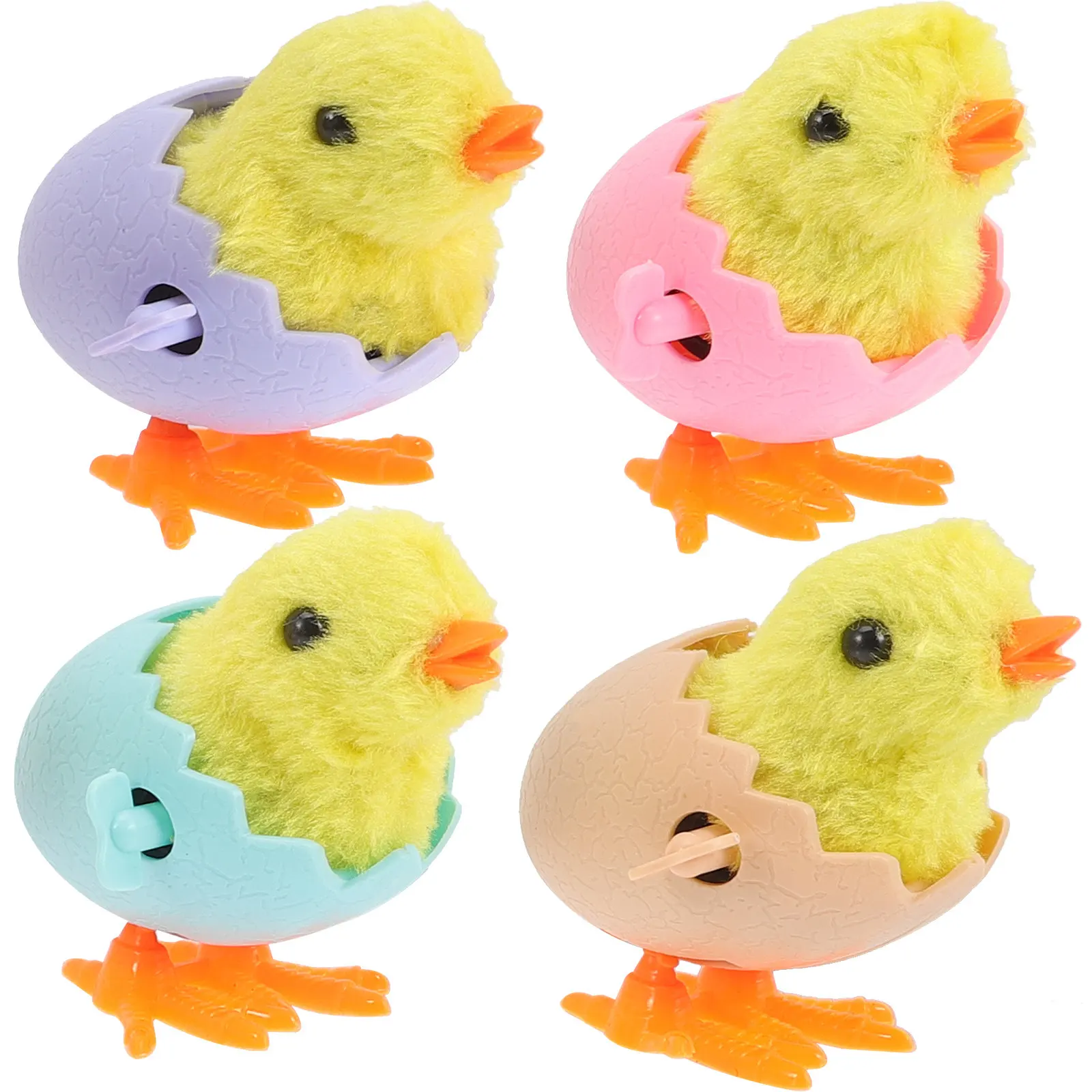

8Pcs Wind Up Small Chick Clockwork Jumping Chickens for Children Kids Christmas Easter Party Fun Gifts Novelty Decorative