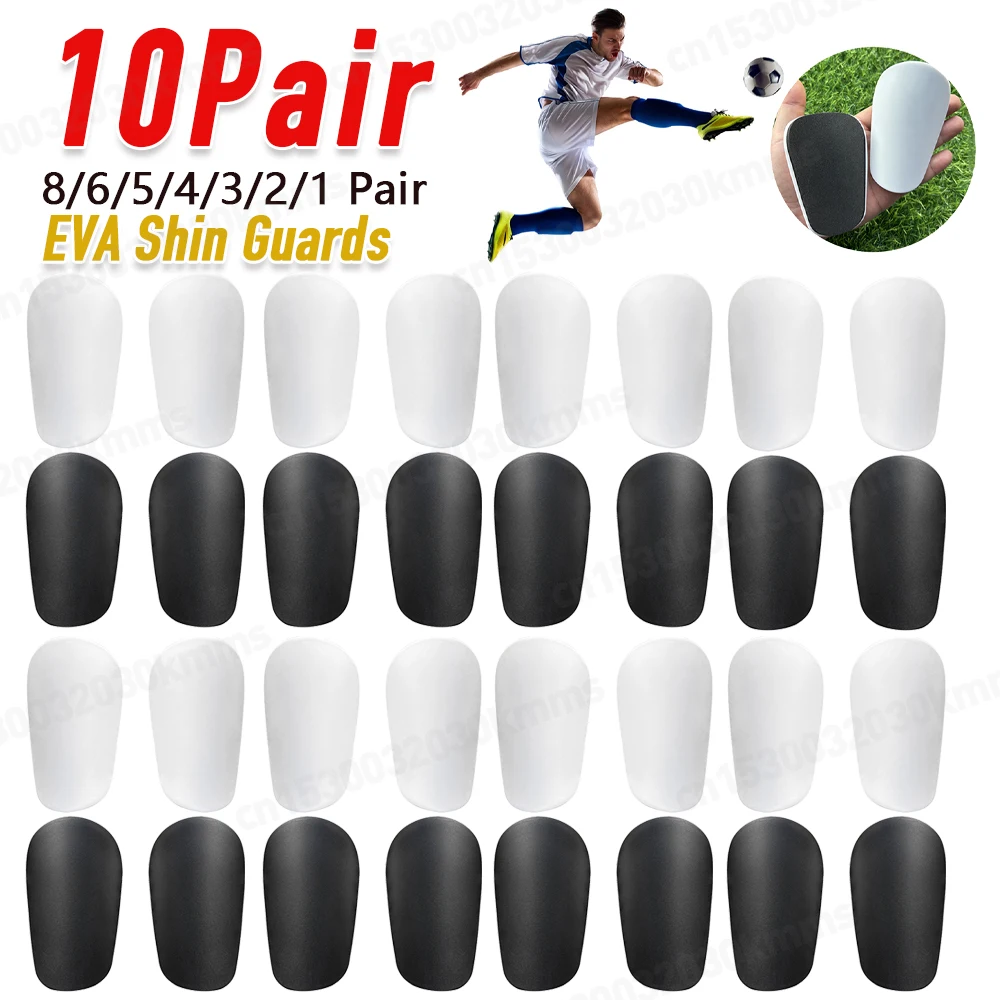 1-10Pairs Mini Football Shin Pad Wear-resistant Shock Absorbing Leg Protector Lightweight Portable Soccer Training Shank Board