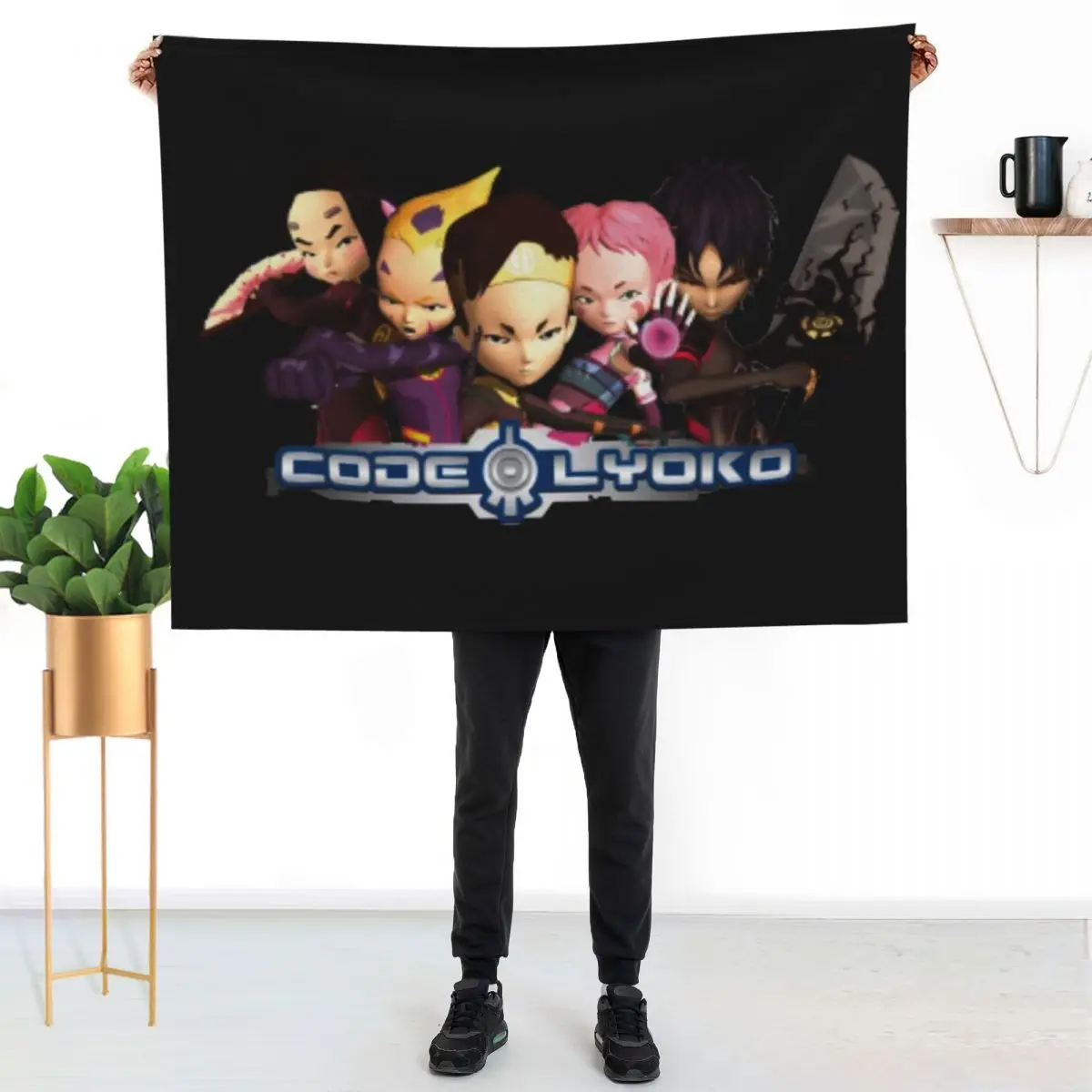 

Code Lyoko Throw Blanket Soft Sherpa Fleece Warm Blanket for Winter
