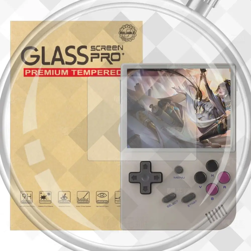 

Защитное закаленное стекло с защитой от отпечатков пальцев, защитная пленка для экрана, аксессуары для Anbernic RG35XX/RG35XX Plus