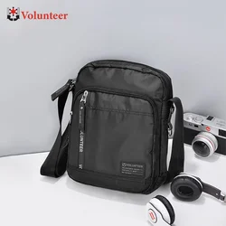 VOLUNTEER Shoulder Bag for Men 2025 New Fashionable Waterproof Versatile Vintage Solid Casual Commuter Crossbody Bags 1710-02