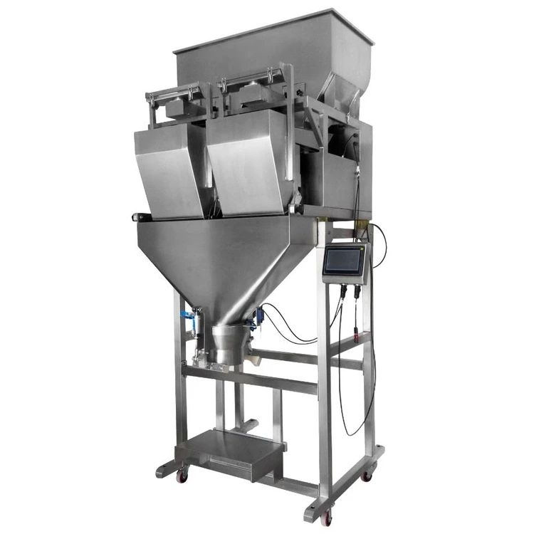 Automatic 2 Head Linear Weigher Packing Machine Rice Coffee Bean Powder Filling Packing Machine