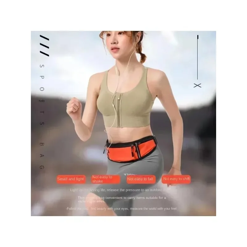 Riñonera deportiva para correr, bolso para teléfono móvil, paseo al aire libre, riñonera Invisible antirrobo para mujer, nuevo bolso cruzado resistente al desgaste