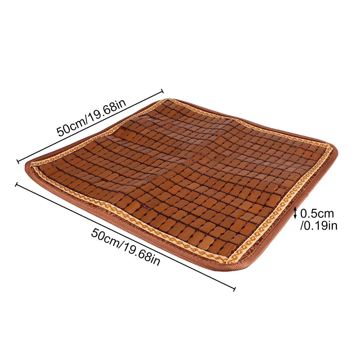1Pcs Bamboo Cooling Seat Mat Soft Dry Comfortable Cushion for Sofa Office Chair Car Promotes Circulation Cooling Sofa Mat