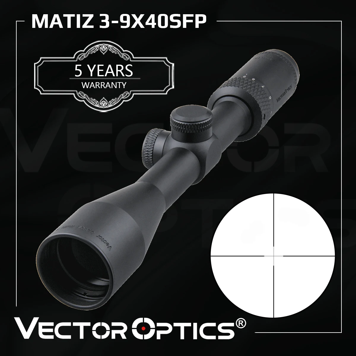 

Оптический прицел Vector Optics 3-9X40 Sfp, 1 дюймовый монотрубный водонепроницаемый профессиональный оптический прицел