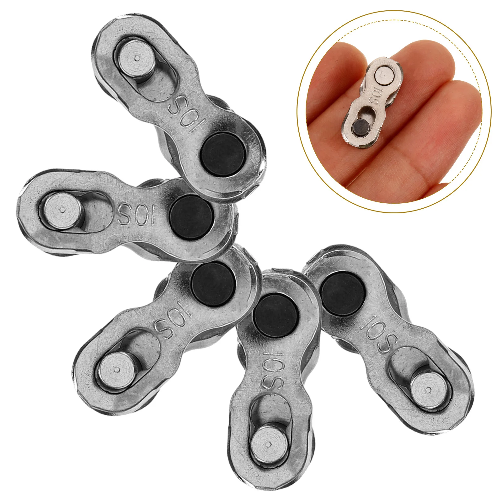 8Pcs Professional Chain Buckles Durable and Useful for Bike Chain Repair and Extension Outdoor Activities Replacement Buckle