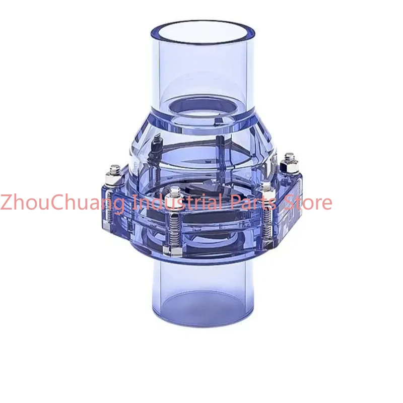 PVC flap check valve transparent drain pipe  plastic sewer pipe  fittings check valve 3240mm
