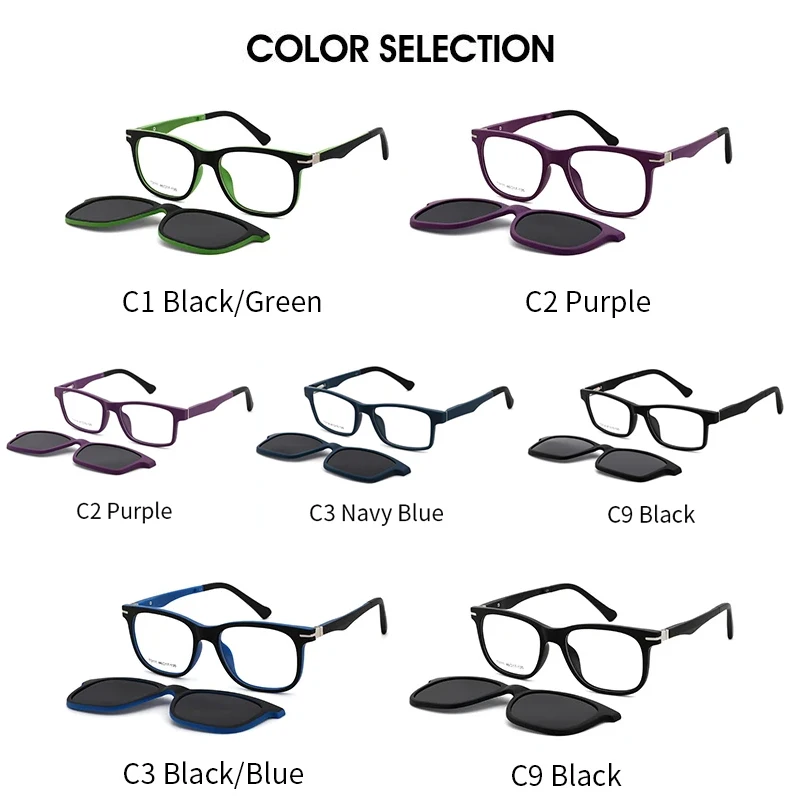 O-Q CLUB Kids Blue Light Glasses Women Magnetic Clip-on Women\'s Sunglasses Eyeglass Frames for Glases Eyepieces Glass Eyewear