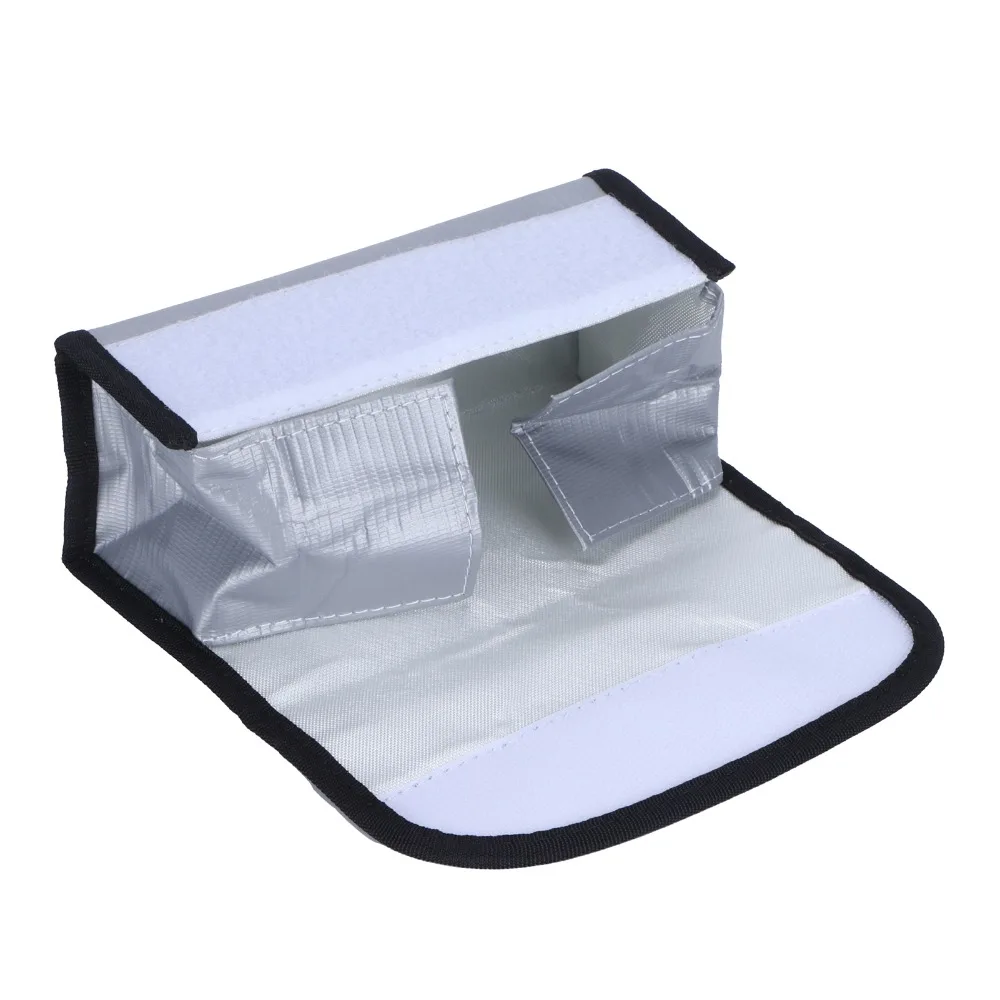 High Temp Resistant Battery Bag Fireproof Sturdy Fireproof Bag Fixed Size Lightweight Explosion-proof Bag Safe Charging