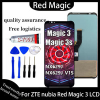 100%Test For ZTE Nubia Red Magic 3 NX629J LCD Display Touch Screen Digitizer Assembly For ZTE Red Magic 3S NX629J_V1S AMOLED LCD