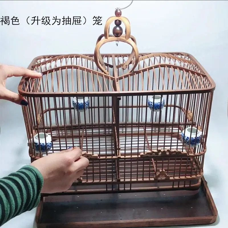 Aviary Bird Cage House Small Shelter Breeding Bird Cages Lovebird Pigeons Quail Feeder Protector Jaula Accesorios Habitat Decors