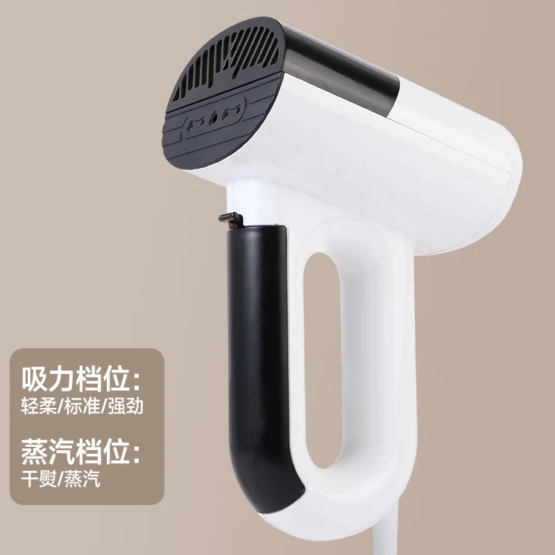 Portable Handheld Vacuum Steamer Steam Iron Powerful Suction Rapid Wrinkle Removal Cleaning Device