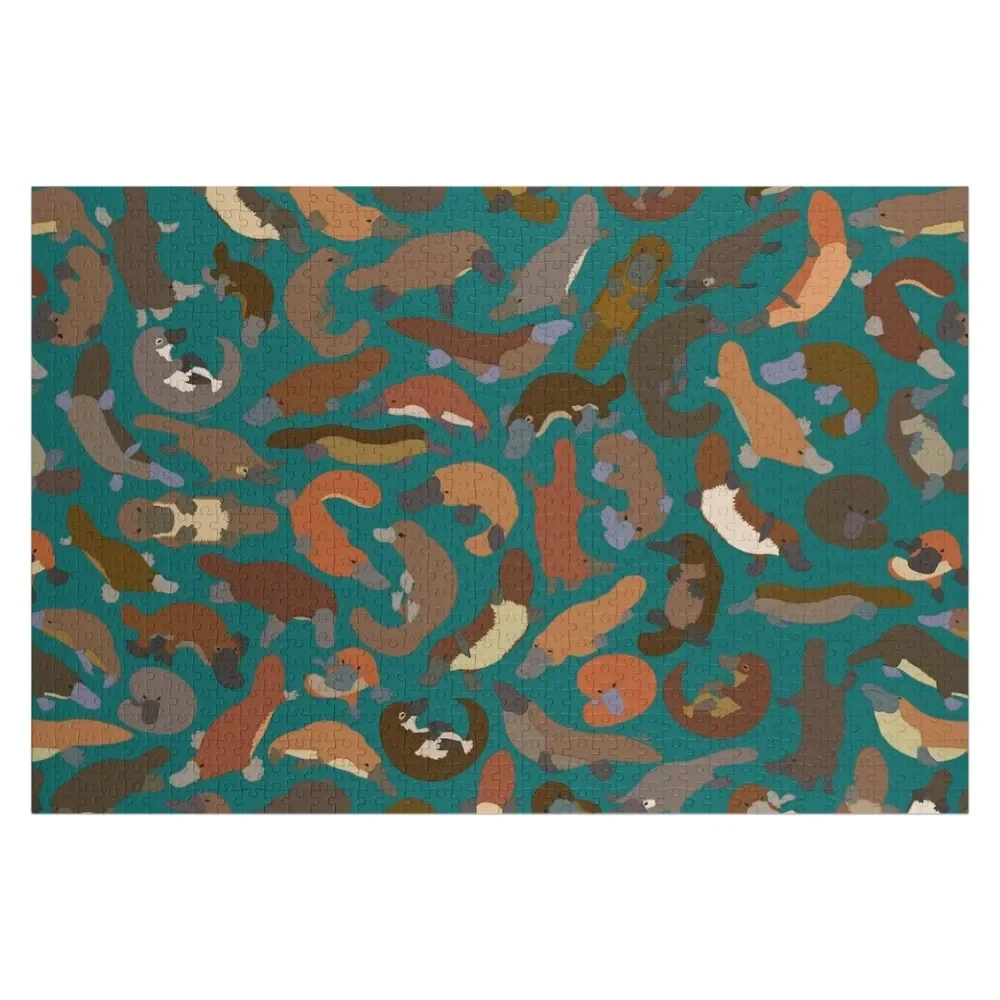 

Platypus Pattern Jigsaw Puzzle Baby Toy Baby Wooden Wood Name Wooden Boxes Puzzle