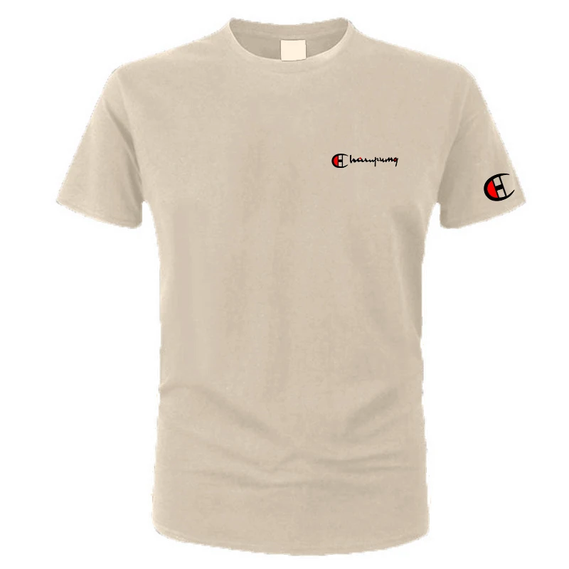 Sommer Neues Hochwertiges Reines Baumwoll-T-Shirt im Koreanischen Stil, Vielseitig Einsetzbar mit Rundhalsausschnitt und Kurzen Ärmeln, Luxuriös aus Reiner Baumwolle – Detail 2