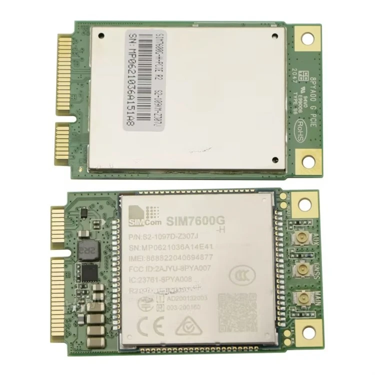7600G-H-PCIE Multi-band LTE-FDD/LTE-TDD/HSPA+/UMTS/EDGE/GPRS/GSM Module 7600G-H (LCC) with PCIE Adapter Board