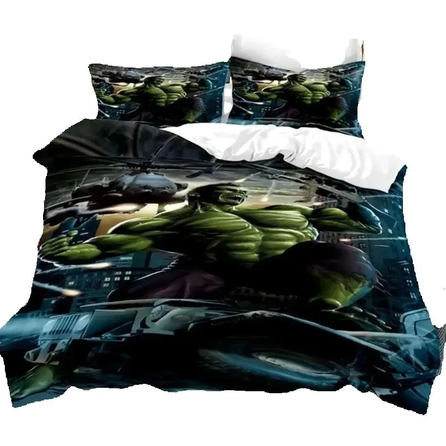 

Cartoon Hulk Bedding Set 2/3pcs Duvet Cover Pillowcase Single Twin Full Large Size Kids Adult Girls Boys Gifts