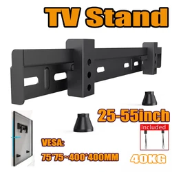 TV Wall Mount Fixed for Most 25-55 Inch TV Two Hole Hanging Bracket Easy Install Wall Mount TV stand Max VESA 400x400m 40kg
