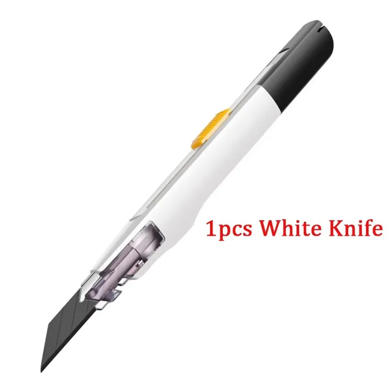 Pocket Utility Knife 9mm Anti Shaking 30° Sharp Angle AutoLock Box Cutter Secant Cutting Arts And Crafts Supplies Office Gadgets