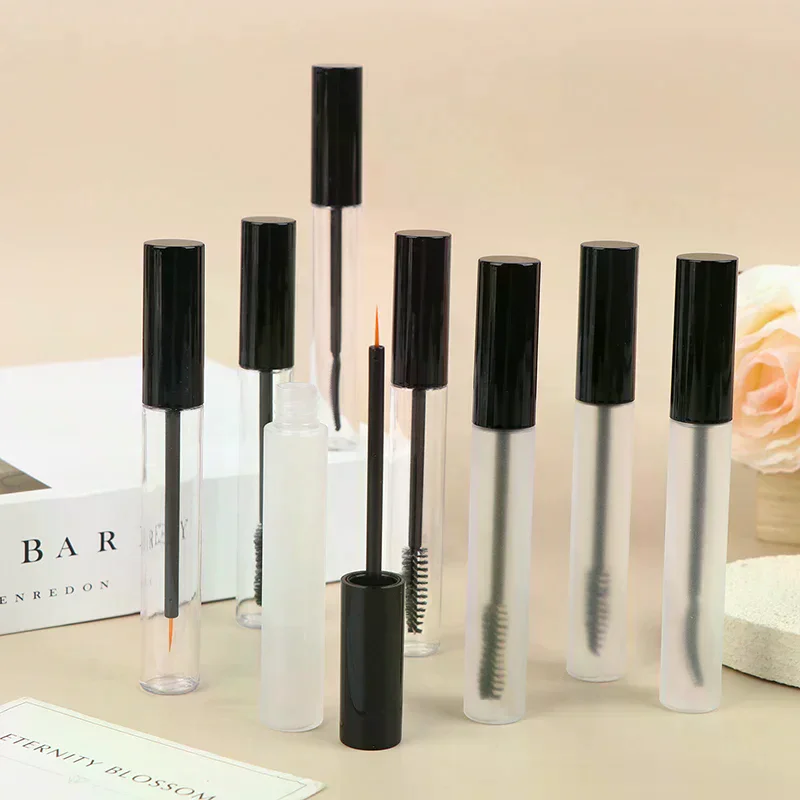 Tubo de rímel vacío de 12ml con varita para pestañas, frasco líquido para el crecimiento de pestañas, botella, delineador de ojos, cepillo, crema para pestañas, contenedor para aplicar