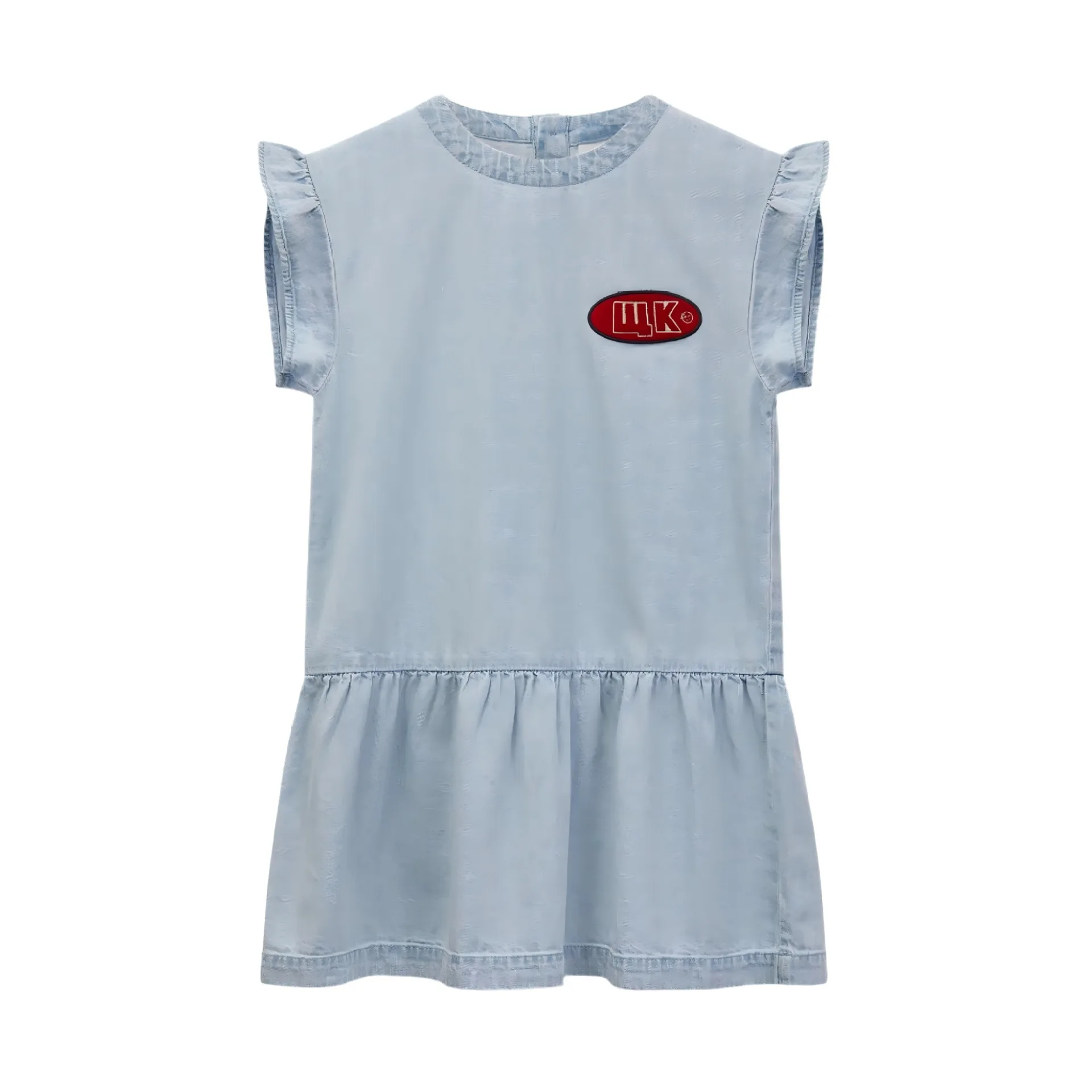 

Korean Kids Clothes Girls Smile Princess Dress For 2025 New Spring Summer Child Baby Girl Denim Skirts Children's Clothings
