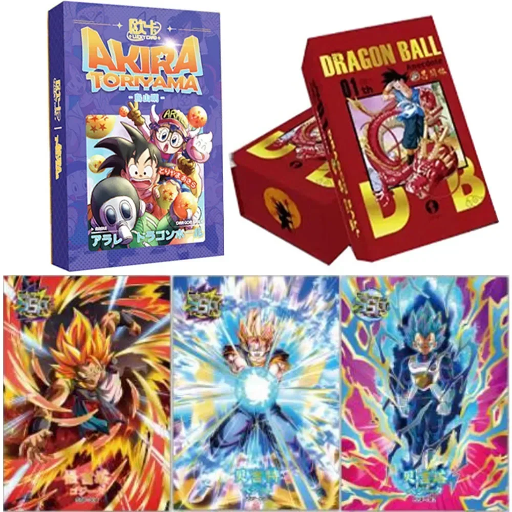 Dragon Ball Card Super Fighter Akira Toriyama Memorial Edition Embossed Bronzing Craft Collection Card Boy Gift Toy