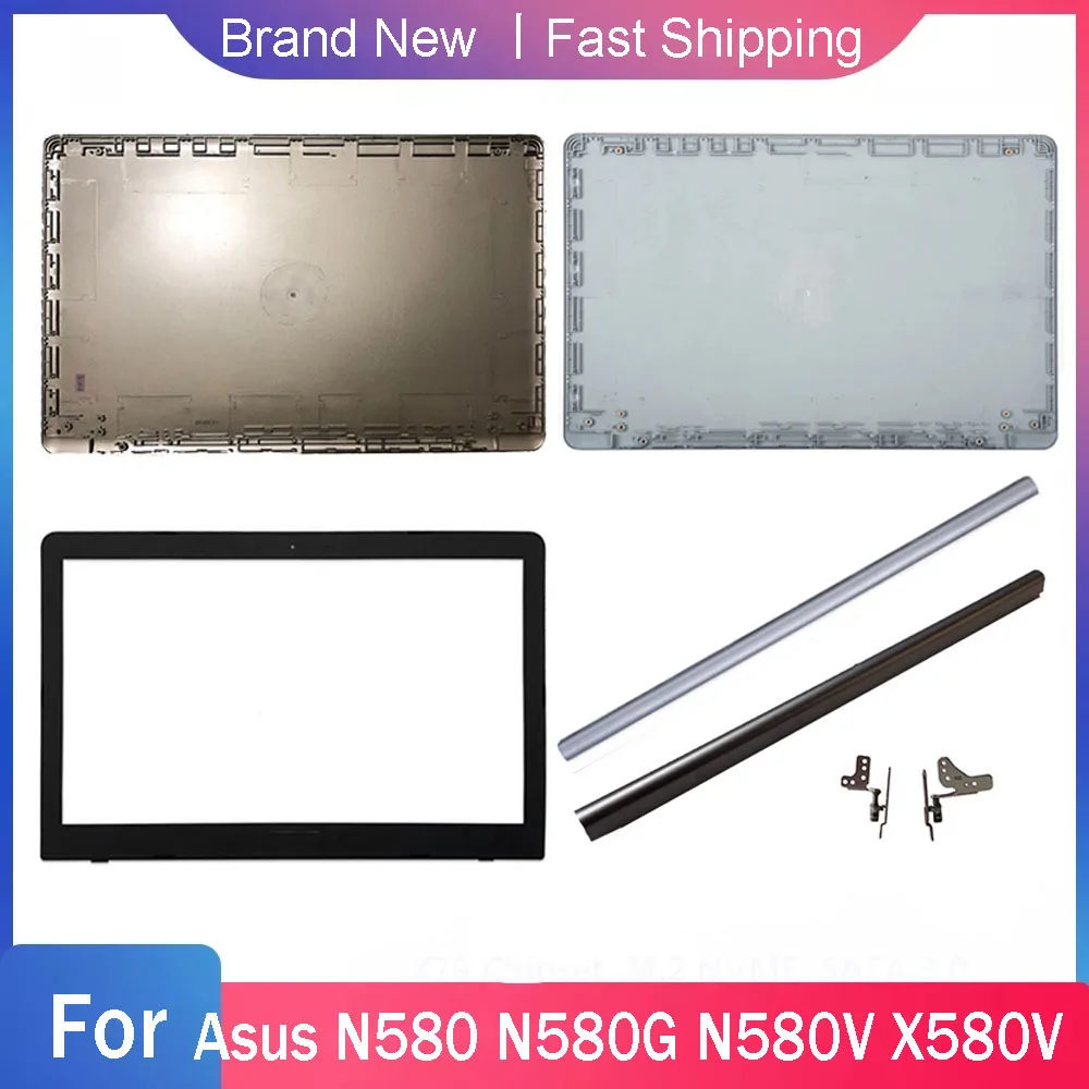 NUEVA funda para Asus N580 N580G N580V X580V N580VD X580VE X580VD N580VE cubierta trasera bisel frontal tapa trasera de repuesto oro azul gris