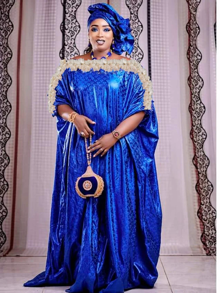 

2025 New Elegant Maxi Dresses for Women, African Party Wear Abaya with Embroidery, Long Gowns for Evening Balls