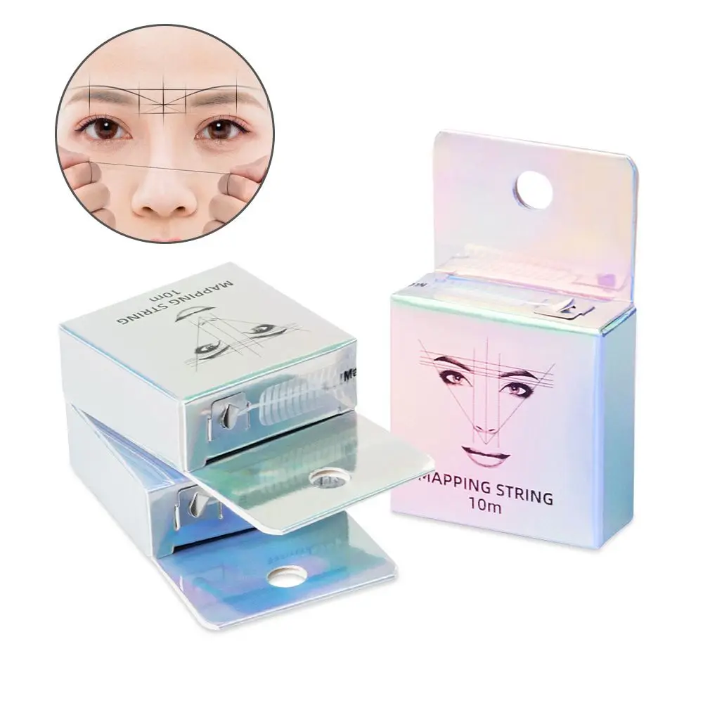 

Eyebrow Tattoo Brows Semi Permanent Pre-inked String Eyebrow Dyeing Liners Makeup Measuring Tool Eyebrow Marker Thread