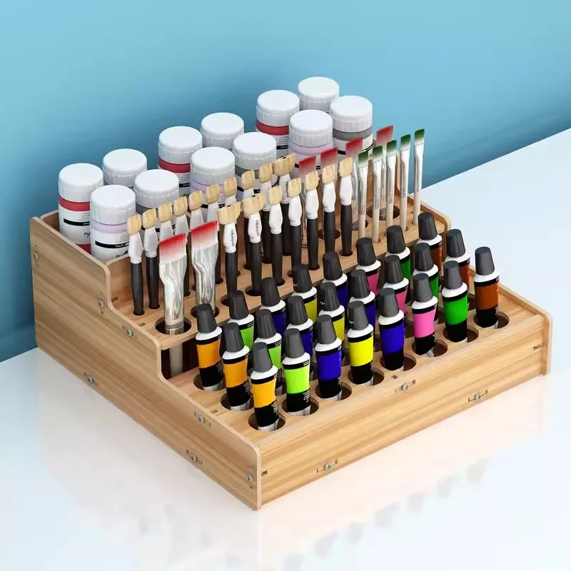 Leather Craft Tools Holder Model Paint Organizer Multi-layer Paint Rack Stand Pigment Rack DIY Pigments Shelf for Organizing Use