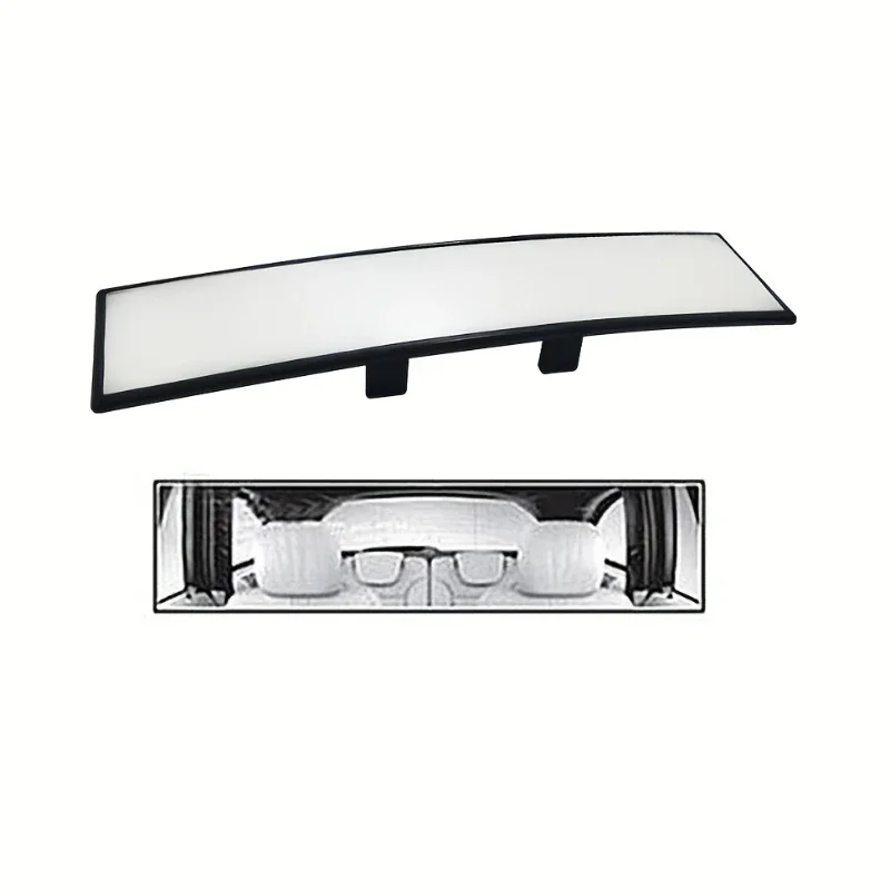 Car rearview mirror, reversing mirror, large field of view, wide-angle mirror, interior auxiliary white mirror for cars