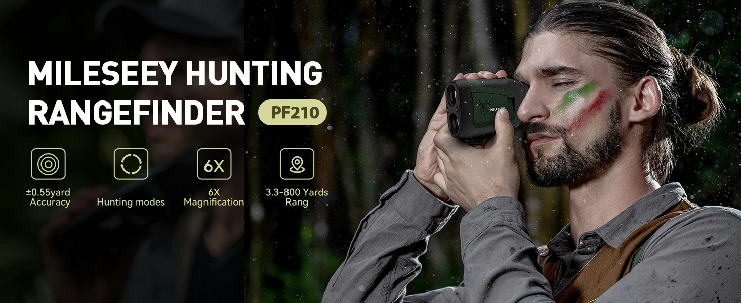 MILESEEY Laser-Entfernungsmesser für die Jagd 730M PF210, Outdoor-Monokular-Distanzmesser für Jagd, Sport & Beobachtung – Detail 2