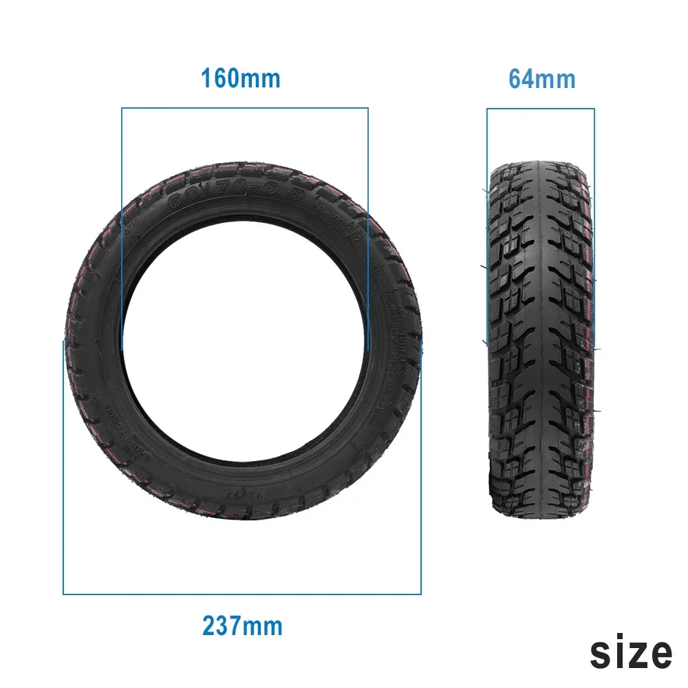 Self-Healing Jelly Off-Road Vacuum Tyre For Ninebot Max G30 Electric Scooter 60/70-6.5 Tubeless Tire Explosion-Proof 10INCH Tire