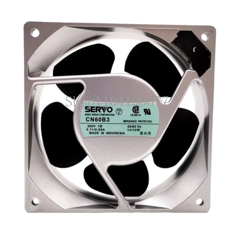 For SERVO CN60B3 200V 0.11/0.09A 50/60Hz 14/12W Aluminum Frame Cooling Fan