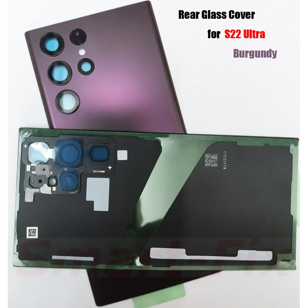 OEM Glass New Back Cover Case for SAM-S24 Ultra/S24Ultra/S24U 5G Rear Back Glass Battery Housing with Camera Lens&Adhesive