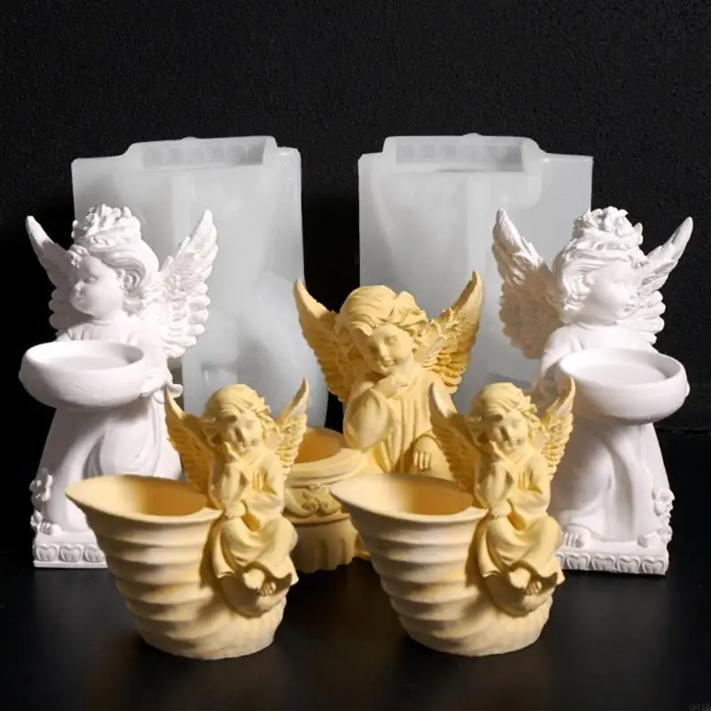 

Прочная силиконовая фигурка Ангельская шоколадная форма, аксессуар для праздничных случаев