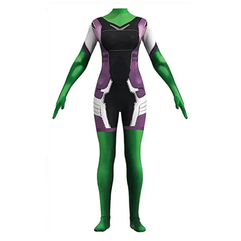 Adulti Bambini She Hulkgirl Costume Donna Cosplay Tuta Sexy Costume da supereroe femminile Zentai Suit Body Party Cos