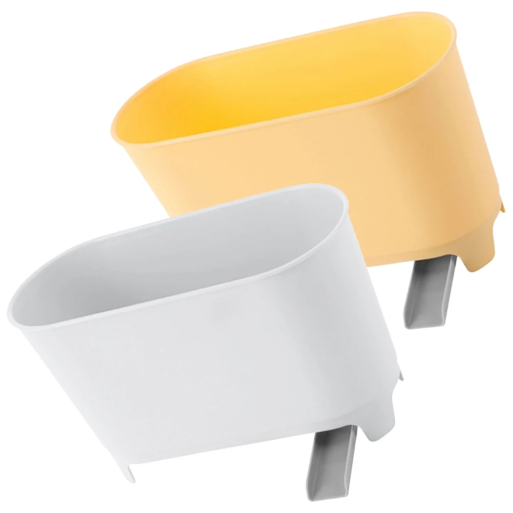 

2pcs Large Wide Rim Sink Drain Strainer Kitchen Sink Filter Basket For Home Food Waste Drainage Container Pp Material