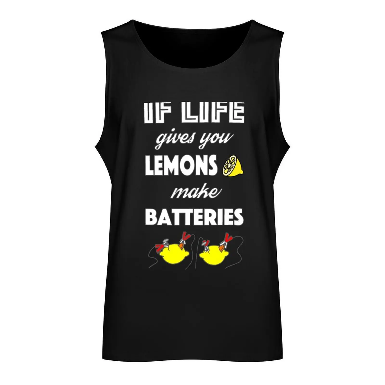 If life gives you lemons... Tank Top sleeveless gym shirt man fitness men gym sports t-shirts for men