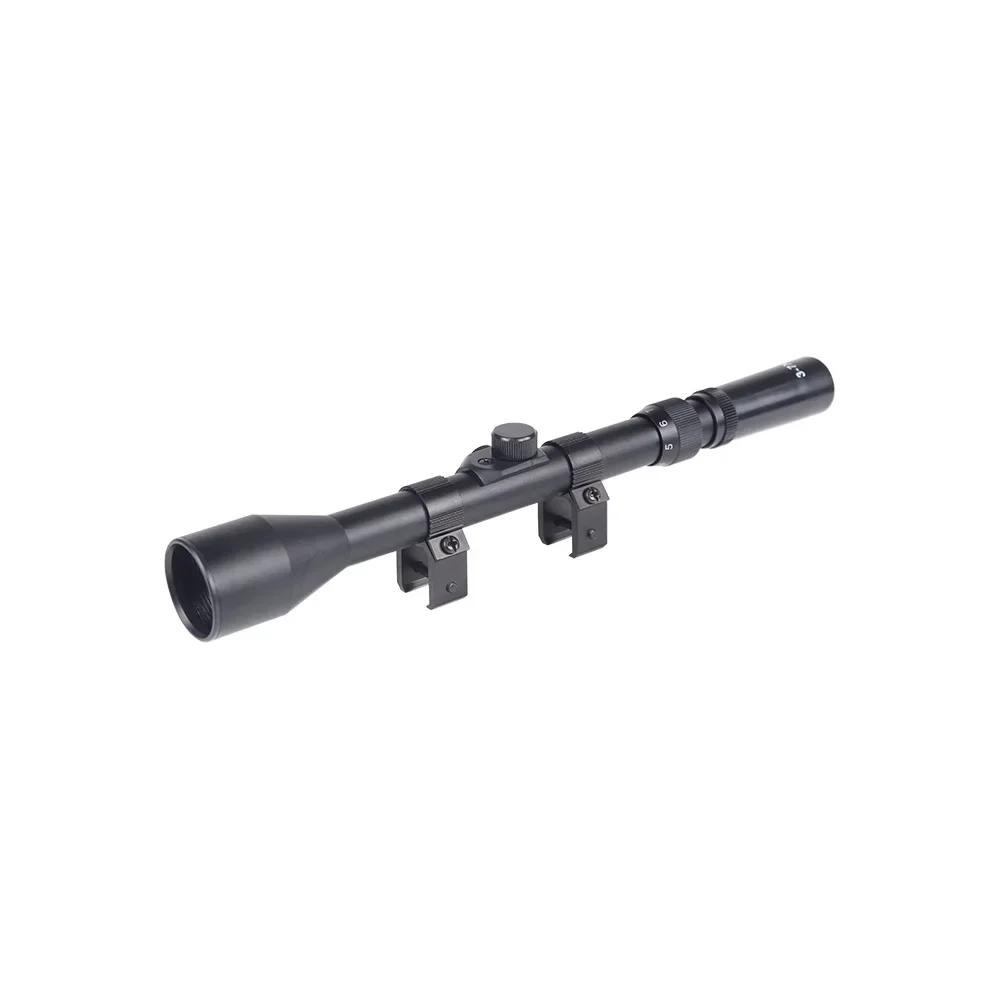 Mira telescópica para Rifle táctico, mira óptica para Airsoft con riel de cola de Milano de 11mm para caza, 3-7x28 3-7x20 4x28 4X20