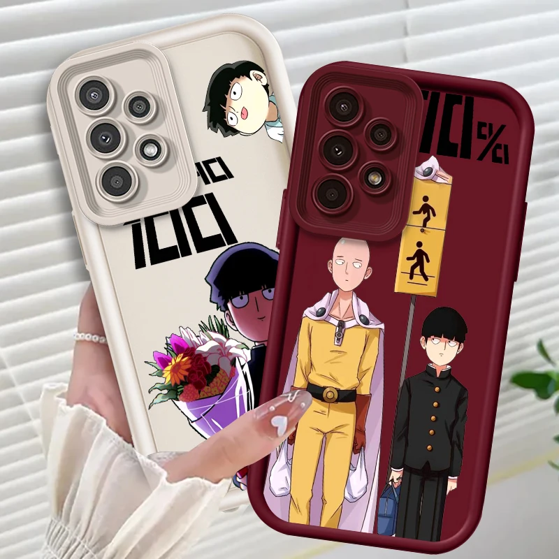 

Mob Psycho 100 Anime Art For Samsung A73 A71 A54 A53 A52 A51 A33 A32 A21S A14 A13 A12 A25 A04 A05 5G Eye Ladder Soft Phone Case