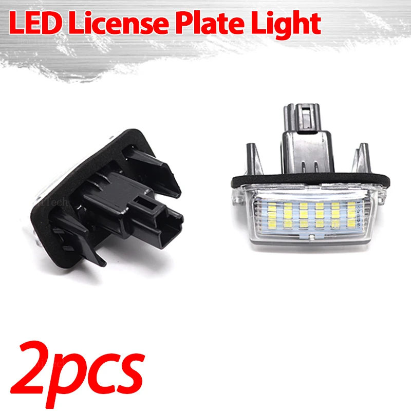 12V Car LED License Number Plate Light Lamp White Light For Toyota Camry Avalon Auris E18 Vios Esquire EZ Noah Proace City SAI