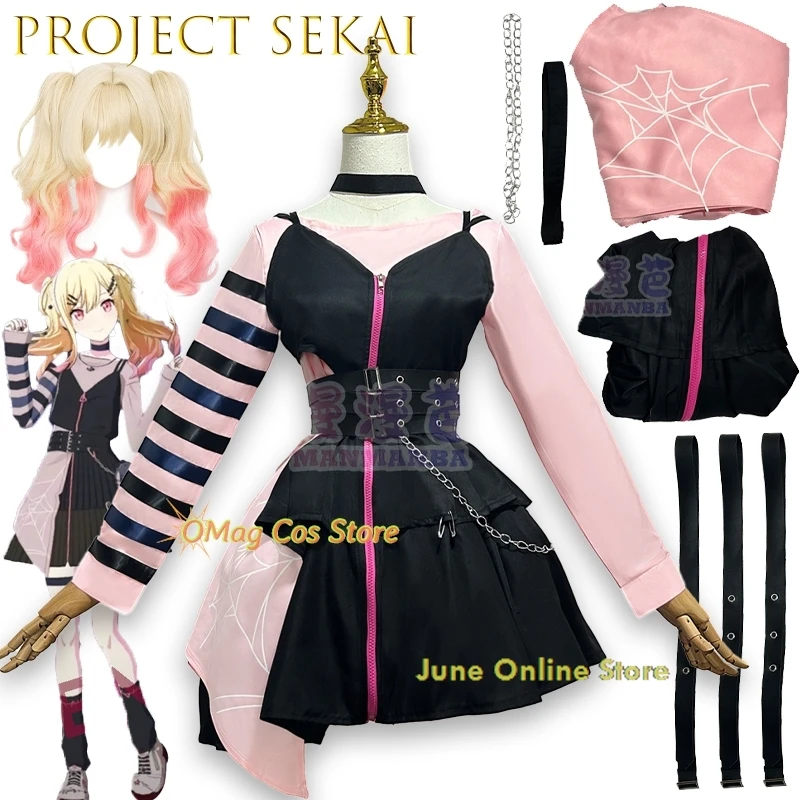 

Women Mens Anime Roleplay Tenma Saki Cosplay Costume Wig Project Sekai Colorful Stage Anime Cosplay Dress Women