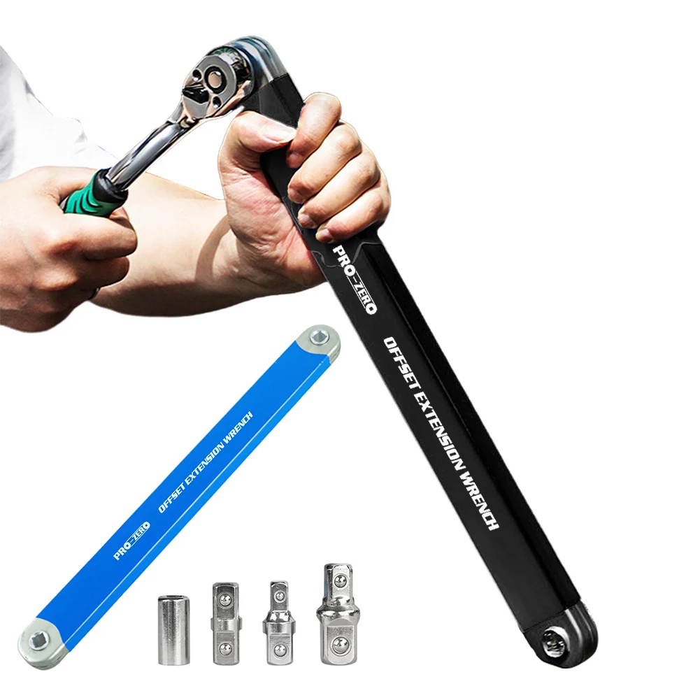 

Zero Offset Extension Wrench Multifunctional Tight Space Extension Tool Impact Socket Ratchet Wrench Tool Automotive Garage Tool