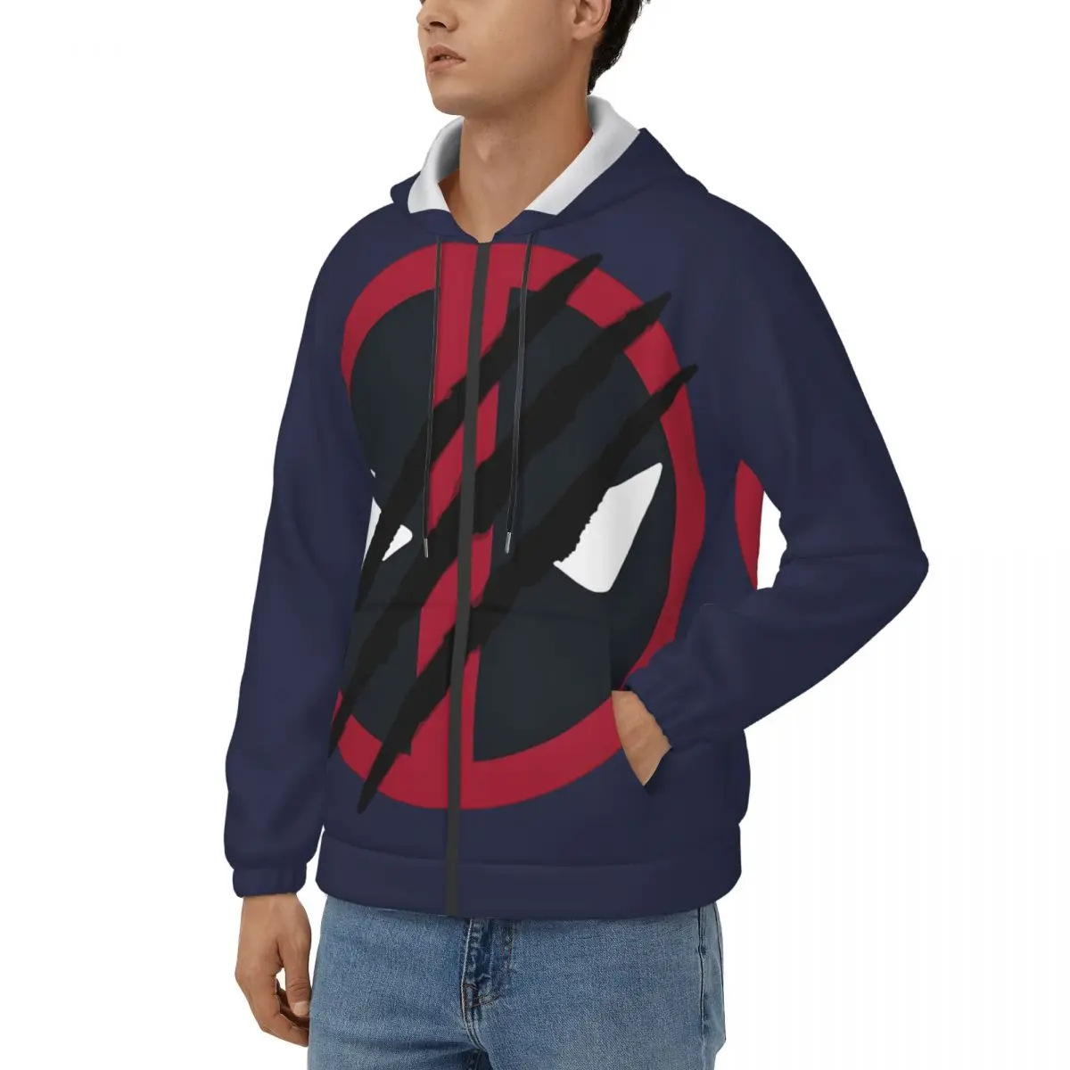 Deadpool & Wolverine Icon Sticker Men Hoodie Disney Marvel Deadpool & Wolverine Film  Vintage Hoodies Winter Clothing