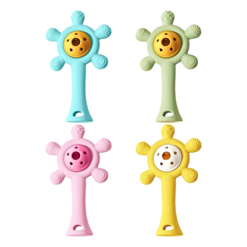 

Baby Soothing Rattle Toy Teether Newborns Toddlers Early Education Sensory Toy