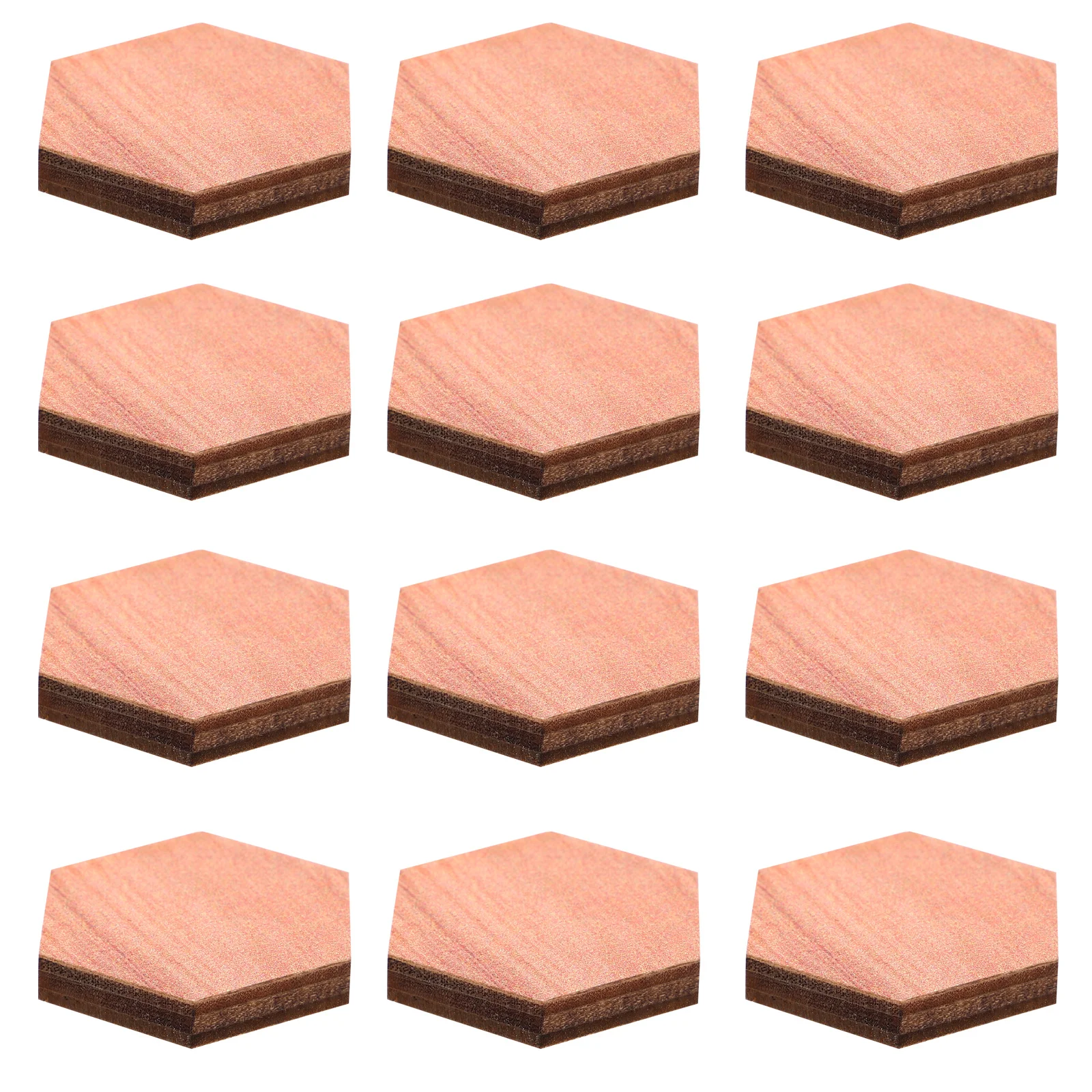 

12Pcs Wooden Hexagon Magnetic Fridge Magnets Cute Refrigerator Stickers Kitchen Office Decorative Accessories Wooden Magnets